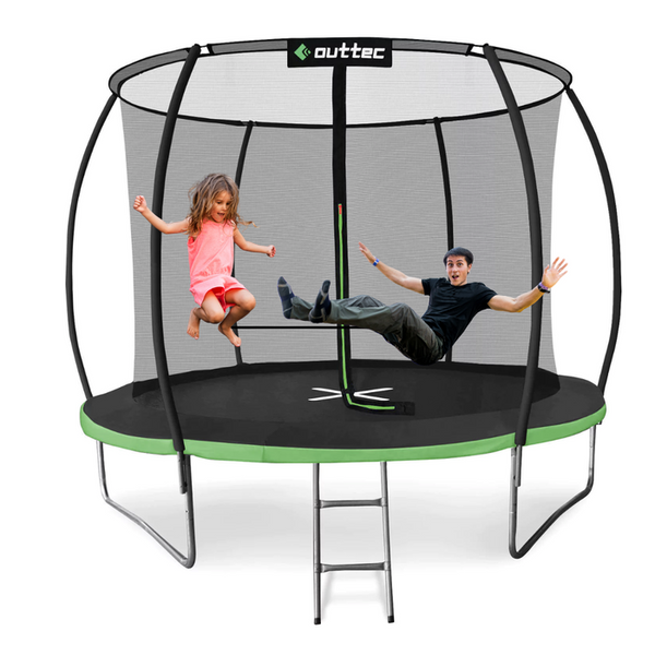 Батут Outtec Premium 10ft (312см) чорно-зелений з внутрішньою сіткою 102518-1664 фото