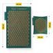 Килимок акупунктурний з подушкою 4FIZJO Eco Mat Аплікатор Кузнєцова Navy Green/Gold (P-5907739312891) 154218-2692 фото 3