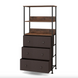 Стелаж Costway Skiff із текстильними ящиками в стилі Loft 5903332069802 фото 1