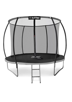 Батут Outtec Premium 12ft (374см) чорно-сірий з внутрішньою сіткою 102519-1664 фото