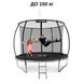 Батут Outtec Premium 12ft (374см) чорно-сірий з внутрішньою сіткою 102519-1664 фото 5