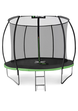 Батут Outtec Premium 12ft (374см) чорно-зелений з внутрішньою сіткою 102520-1664 фото