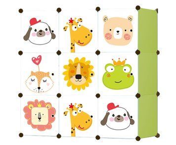 Модульна шафа-органайзер Leobert Kids для дитячих іграшок зелений 104730-1664 фото