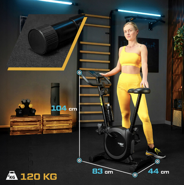 Велотренажер Trex Sport TX-350MB RIZE магнітний чорний 104624-1664 фото