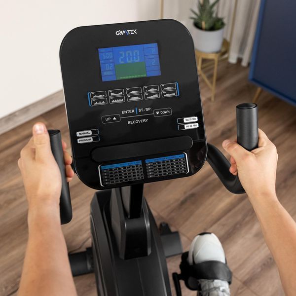 Горизонтальний велотренажер Gymtek XBR6000 електромагнітний синій 5905884424568 фото