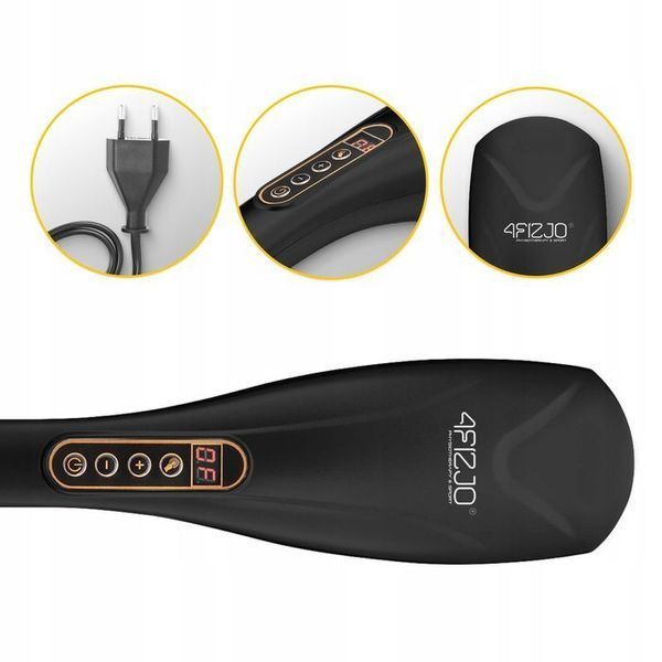 Ручний вібраційний масажер для тіла 4FIZJO Long Stick 7 в 1 Black (P-5907739319142) 148046-2692 фото