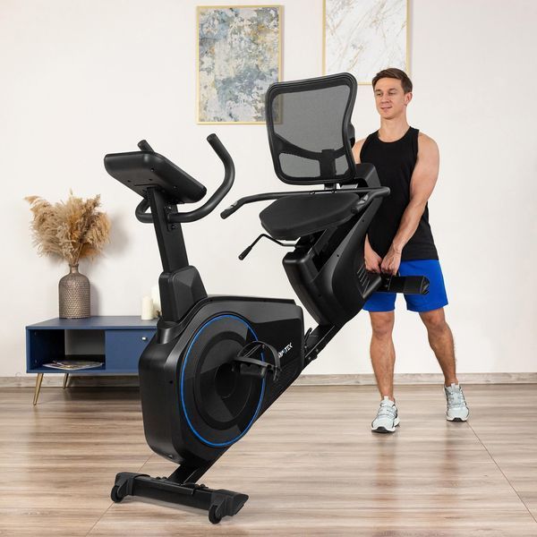 Горизонтальний велотренажер Gymtek XBR6000 електромагнітний синій 5905884424568 фото