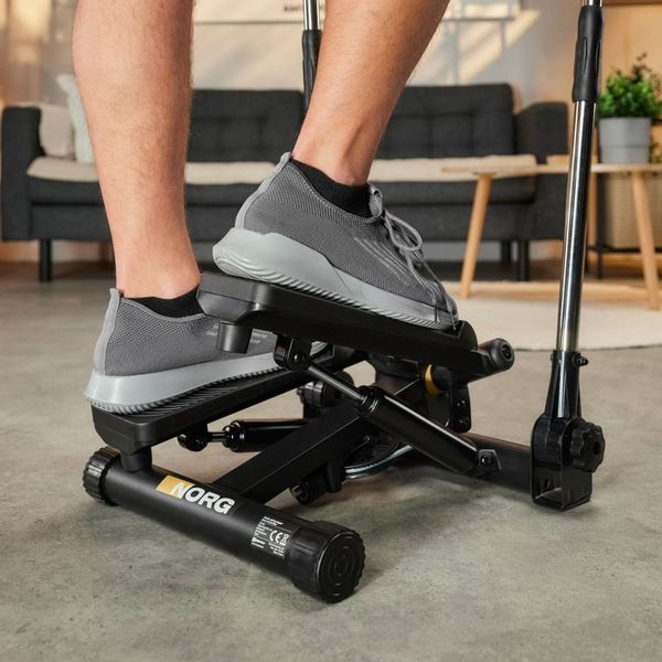Степпер для дому HS-050S Norg Hop-Sport з ручками і еспандерами для кардіо та силових вправ 5902308238435 фото