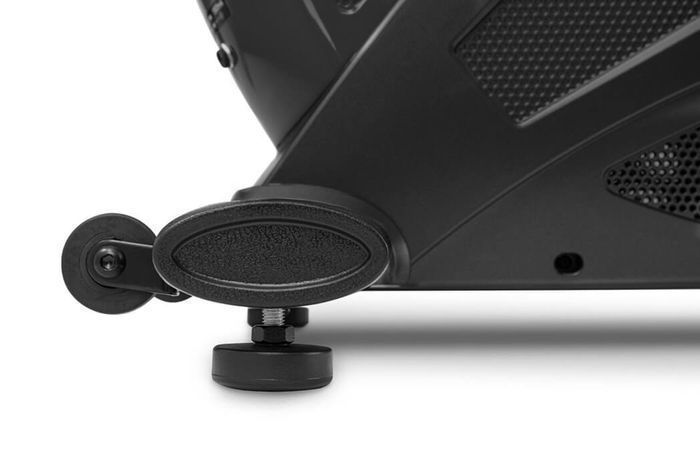 Горизонтальний велотренажер електромагнітний + мат HS-070L Helix iConsole+ Сріблястий 2103-1664 фото