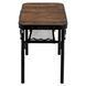 Стіл Bo-Camp Woodbine 56x34 cm Black/Wood look (1404191) DAS303265 фото 3