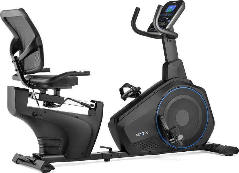 Горизонтальний велотренажер Gymtek XBR6000 електромагнітний синій 5905884424568 фото