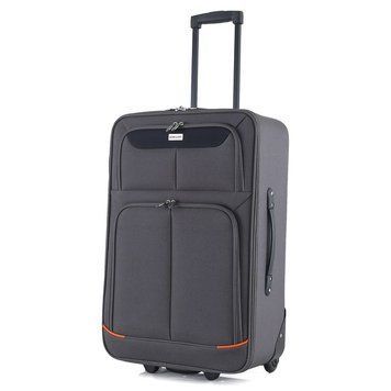 Валіза Semi Line 24" (M) Grey/Orange Lines (T5754-2) DAS303343 фото