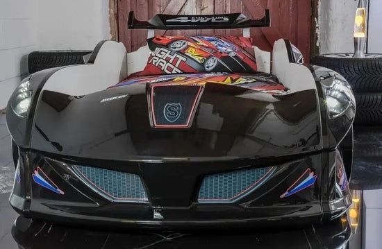 Дитяче ліжко машина, з підсвічуванням Jaguar Speedy boy, чорна Туреччина 101303-3056 фото