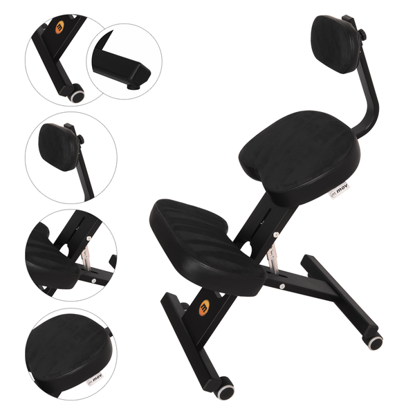 Масажний стілець ERGO-COMFORT PLUS - Heban K чорний 5903351605571 фото