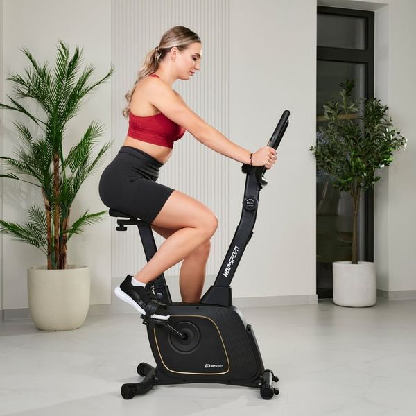 Велотренажер Hop-Sport HS-3000H Nexon магнітний чорний з Bluetooth 5902308239869 фото