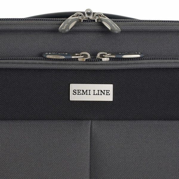 Валіза Semi Line 24" (M) Grey/Orange Lines (T5754-2) DAS303343 фото