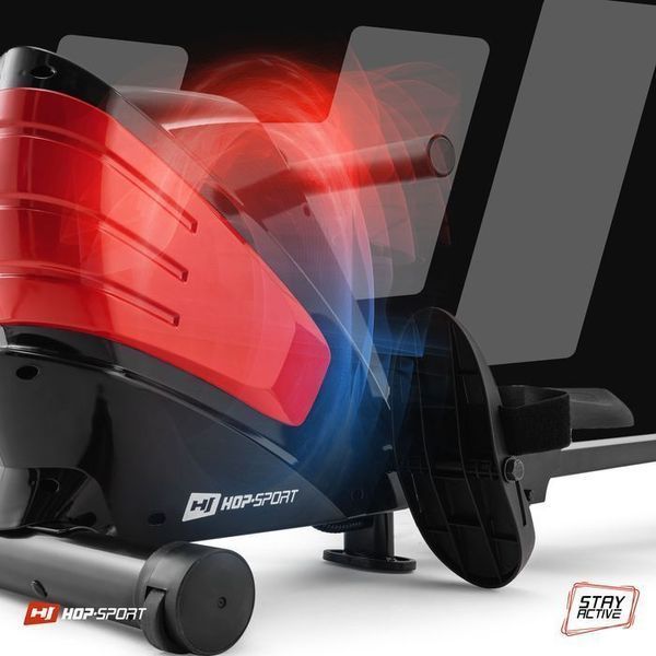 Гребний тренажер магнітний HS-060R Cross Червоний 2104-1664 фото