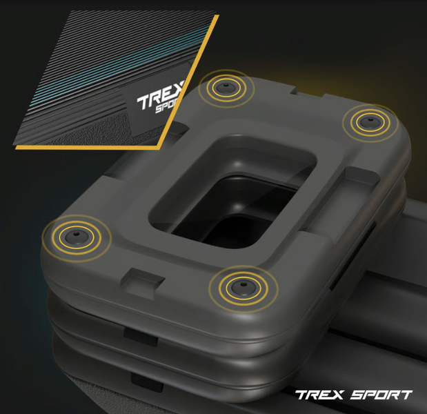 Степ платформа Trex Sport TX-038PAS до аеробіки 3-рівнева чорна 5902308235342 фото