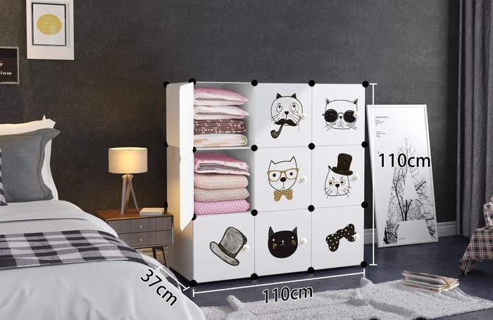 Модульна шафа-органайзер Leobert Kids для дитячих іграшок білий 104731-1664 фото