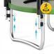 Батут із зовнішньою сіткою 4FIZJO Classic 8FT 252 см Black/Green (P-5907739314123) 154718-2692 фото 6