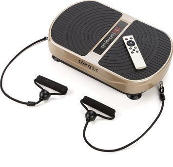 Вібраційна платформа Gymtek XP300 золотистий &ndash; вібротренажер для дому та схуднення 5905884427156 фото