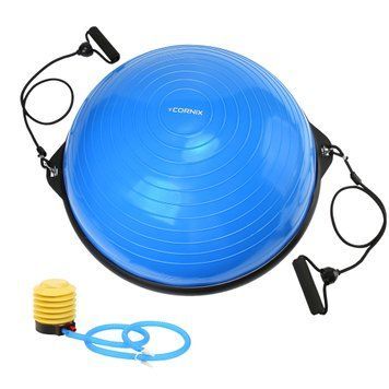 Балансувальна платформа Cornix Bosu Ball 58 см з еспандерами XR-0457 Blue XR-0457 фото