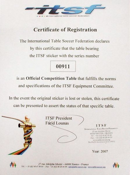 Настільний футбол Garlando Master Champion ITSF (MASTER) 104366-1285036 фото