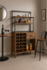 Стелаж винний Costway Vinoteca кухонна шафа в стилі Loft 5903332068003 фото 5