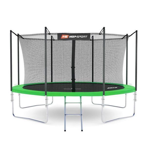Батут Hop-Sport з внутрішньою сіткою 12ft (366cm) Зелений 2105-1664 фото