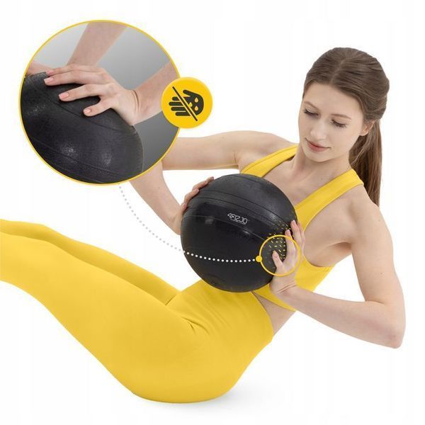 Слембол (медичний м'яч) для кросфіту 4FIZJO Slam Ball 5 кг Black (P-5907739315427) P-5907739315427 фото