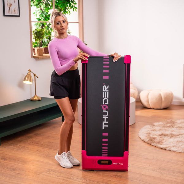 Бігова доріжка електрична THUNDER IDEA-PINK &mdash; компактний тренажер для дому IDEA-PINK фото