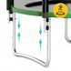 Батут із зовнішньою сіткою 4FIZJO Classic 10FT 312 см Black/Green (P-5907739314130) 154719-2692 фото 4