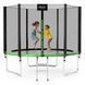 Батут із зовнішньою сіткою 4FIZJO Classic 10FT 312 см Black/Green (P-5907739314130) 154719-2692 фото 1