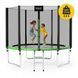 Батут із зовнішньою сіткою 4FIZJO Classic 10FT 312 см Black/Green (P-5907739314130) 154719-2692 фото 6