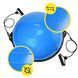 Балансувальна платформа Cornix Bosu Ball 58 см з еспандерами XR-0457 Blue XR-0457 фото 6