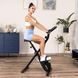 Велотренажер Gymtek FX800 магнітний складний з еспандерами золотий 55109-1664 фото 2