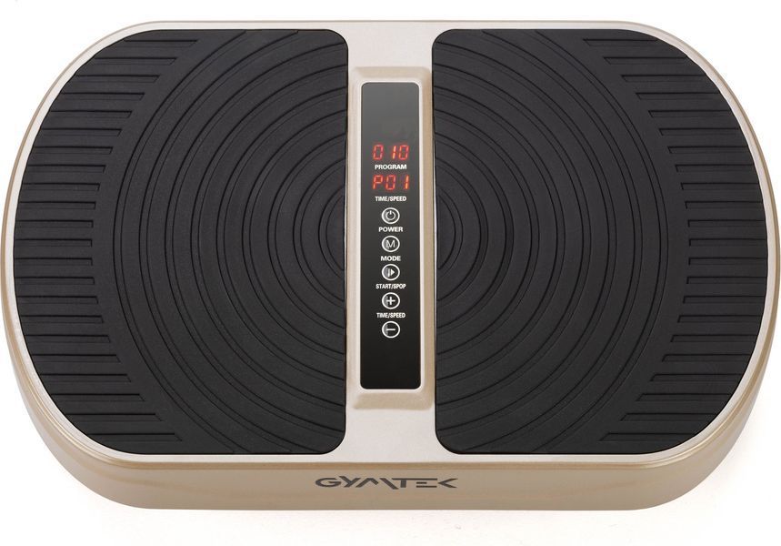 Вібраційна платформа Gymtek XP300 золотистий &ndash; вібротренажер для дому та схуднення 5905884427156 фото
