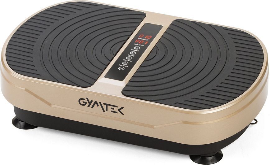 Вібраційна платформа Gymtek XP300 золотистий &ndash; вібротренажер для дому та схуднення 5905884427156 фото