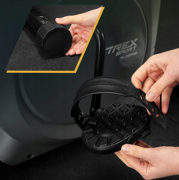 Велотренажер Trex Sport TX-350MB RIZE магнітний сірий 104627-1664 фото