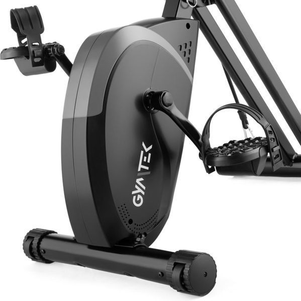 Велотренажер Gymtek FX800 магнітний складний з еспандерами сірий 55110-1664 фото