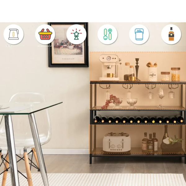 Стіл для кухні Costway Alfred фуршетний в стилі Loft 5903332062208 фото