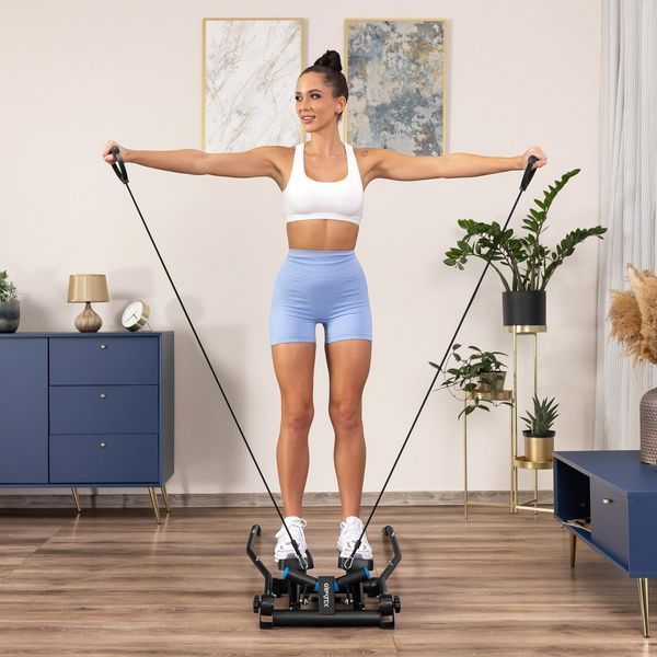 Степпер Gymtek XST700 чорний &ndash; ваш домашній фітнес-тренер у компактному форматі 5905884423165 фото
