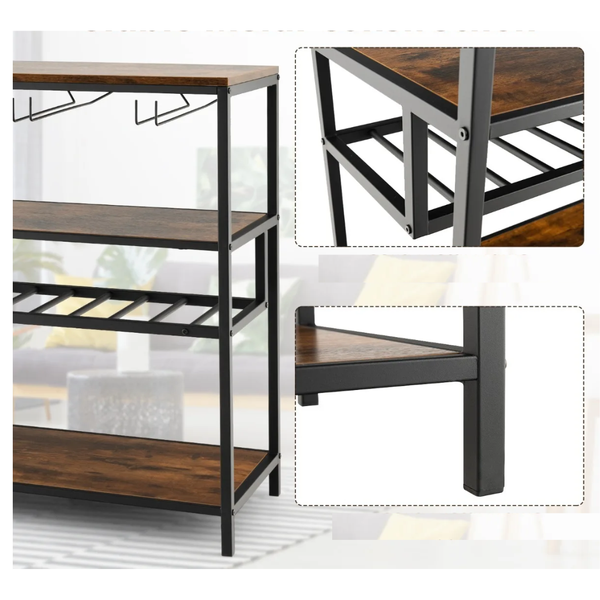 Стіл для кухні Costway Alfred фуршетний в стилі Loft 5903332062208 фото