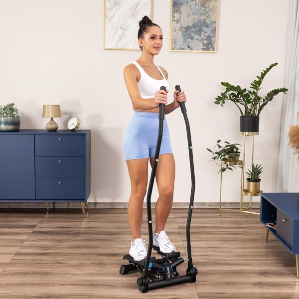 Степпер Gymtek XST700 чорний &ndash; ваш домашній фітнес-тренер у компактному форматі 5905884423165 фото