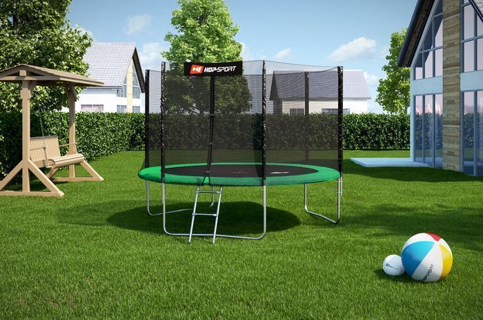 Батут Hop-Sport з зовнішньою сіткою 10ft (305cm) Зелений 2106-1664 фото