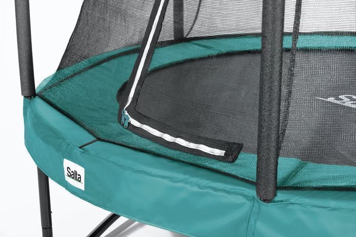 Батут Salta Comfort Edition 396 см з захисною сіткою Green 5077G 17580-09 фото