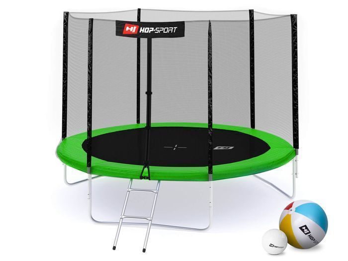 Батут Hop-Sport з зовнішньою сіткою 10ft (305cm) Зелений 2106-1664 фото