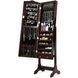 Дзеркало шафа підлогова Costway Antique для біжутерії коричневий JV10771CF фото 4
