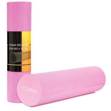 Масажний ролик Cornix EVA+ 60 x 15 см (валик, роллер) XR-0308 Pink XR-0308 фото