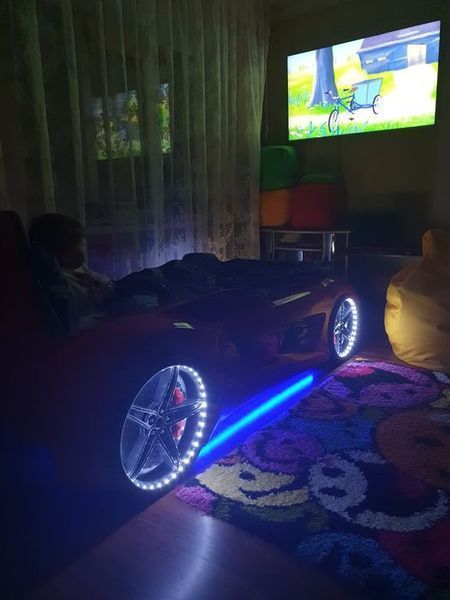 Ліжко машинка Audi червона з робочими дверима Туреччина 360-3056 фото